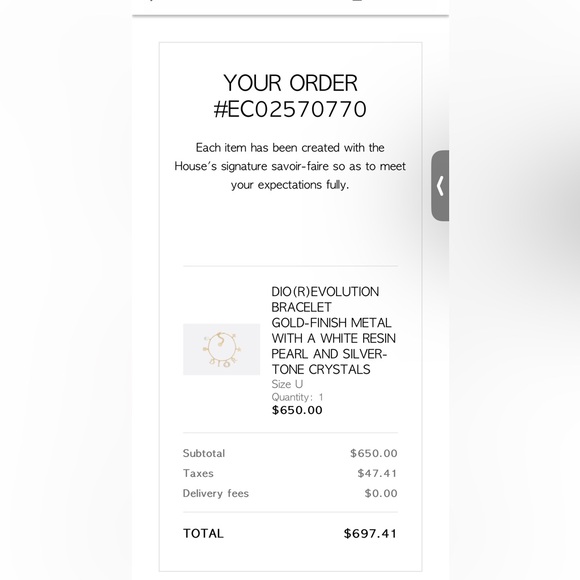 Authentic Dio(r)evolution Bracelet - Picture 5 of 5